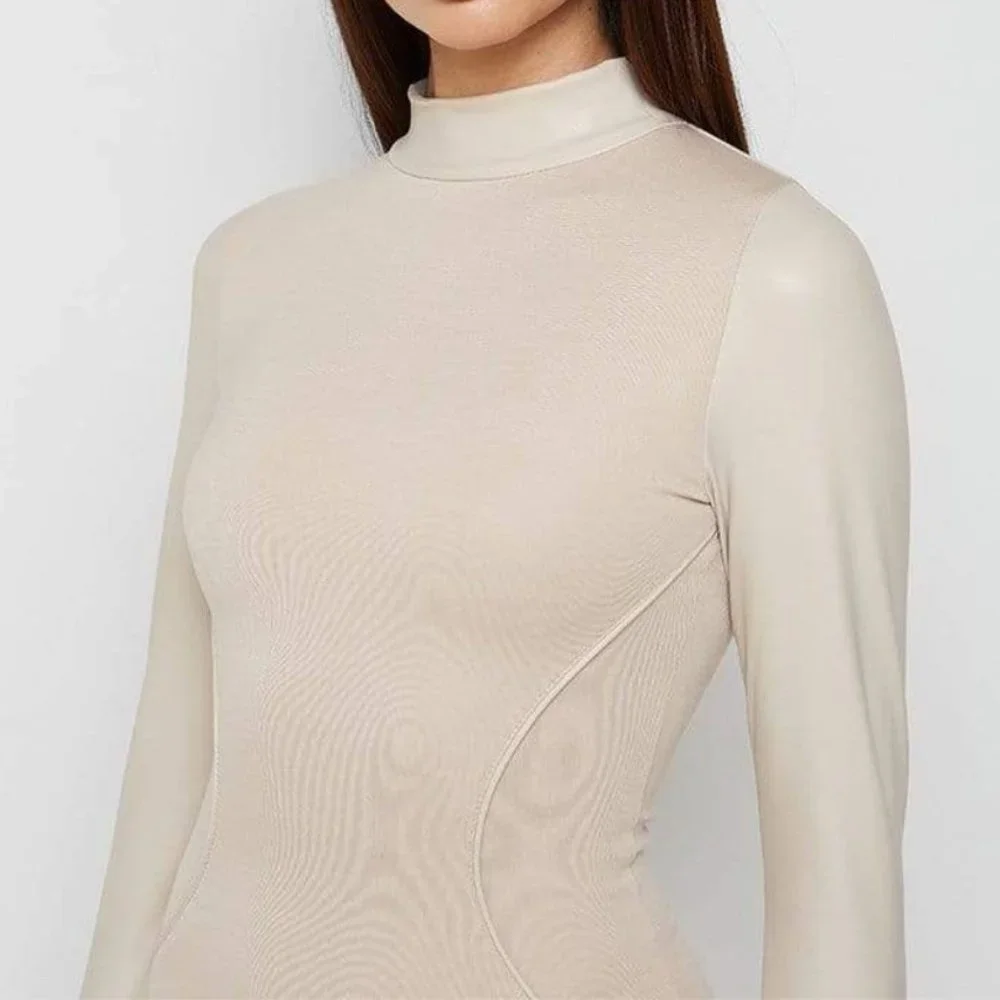 GORGEOUS VEGAN LEATHER SUSPENDER DRESS!!! - Picture 3 of 7